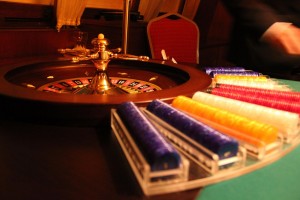 A roulette in a casino